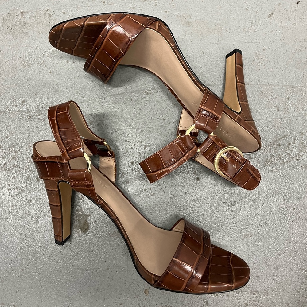 Karl Lagerfeld Cieone Sandal Heel Brown